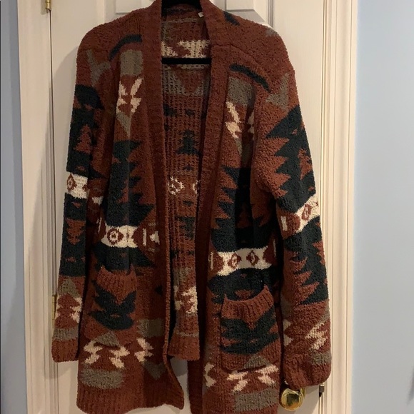 🔥4th Restock Reg/ + Size Aztec Print Cardigan - Picture 8 of 9
